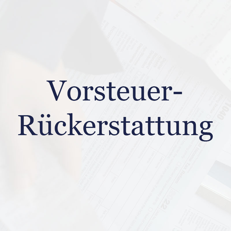 Vorsteuer Rückerstattung Tiny House Steuern
